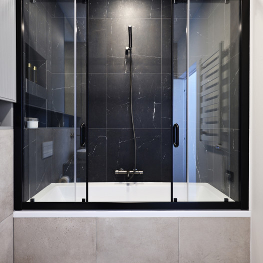 Стінка для ванни СВАЯ 2. Колекція: Простір. Інтер'єр: Sketch interjero studija. 
